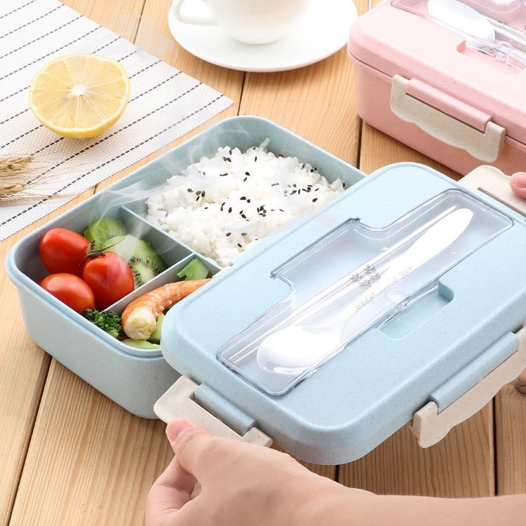 Lunch Box Take hermal Insulation Lunch Bag Wheat Straw Dinnerware Food