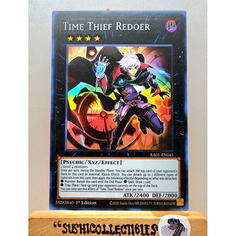 Yugioh! 1x Time Thief Redoer (RA01 - Super Rare) 1st Edition READ ...