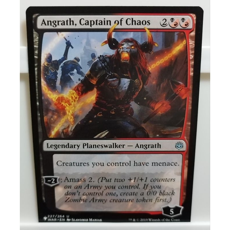 Angrath, Captain of Chaos (Magic the gathering) Shopee Philippines