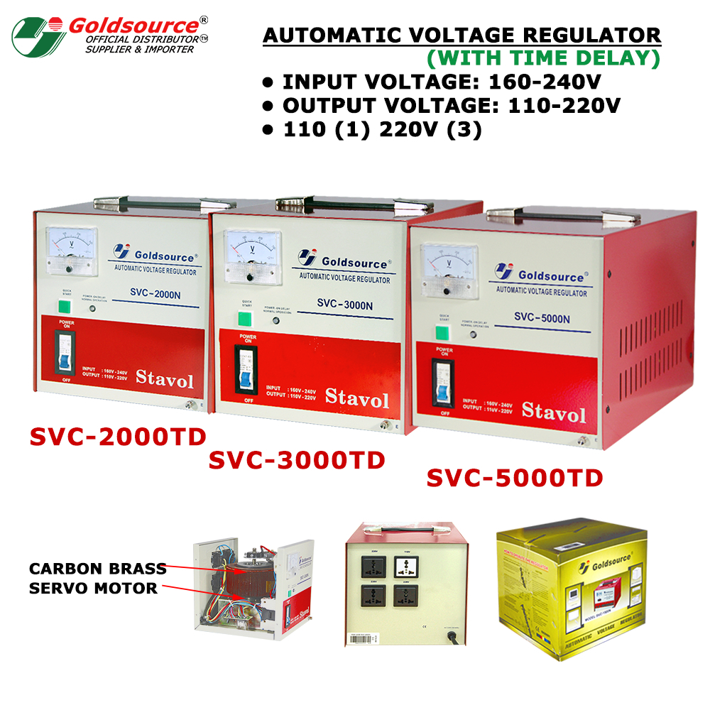 Goldsource AVR SVC2000TD - SVC5000TD AUTOMATIC VOLTAGE REGULATOR WITH ...