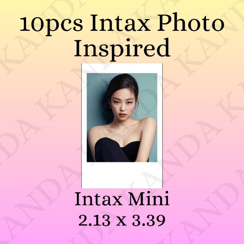 100pcs Intax Photo Inspired High Quality print 230gsm RC Satin Photo ...