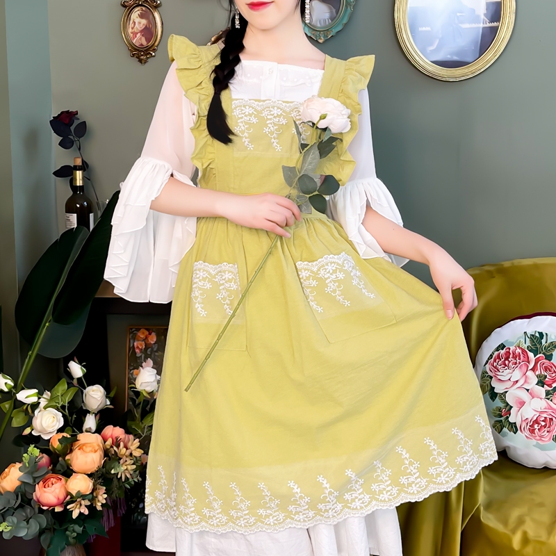 Apron For Cooking house JP British garden shirt princess girl full body