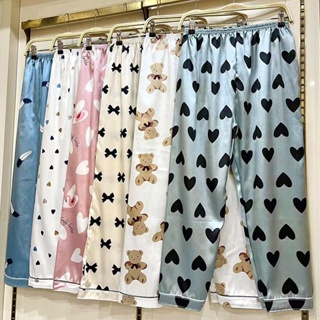 K.Store #SW4 Korean silk pajama pants plain comfortable terno