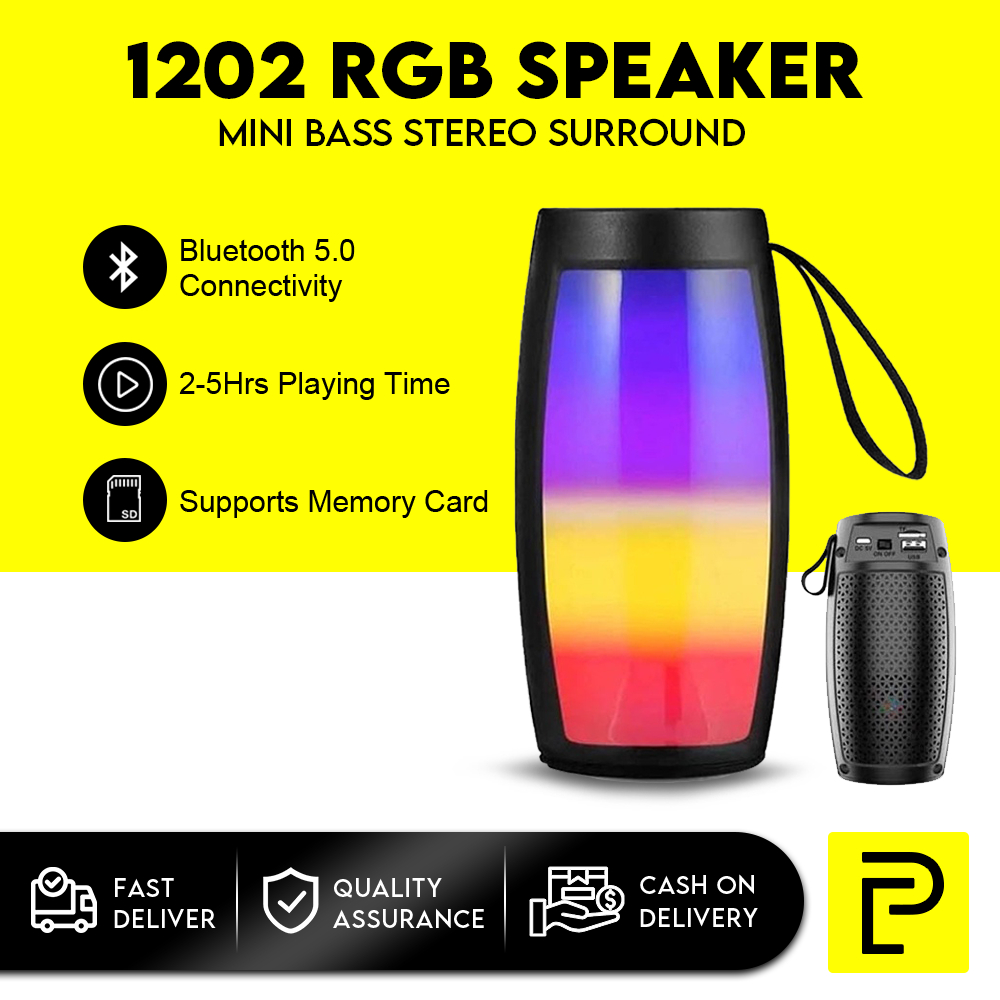 Popcorn RGB Color Bluetooth Speaker Portable Wireless Speaker Mini Bass ...