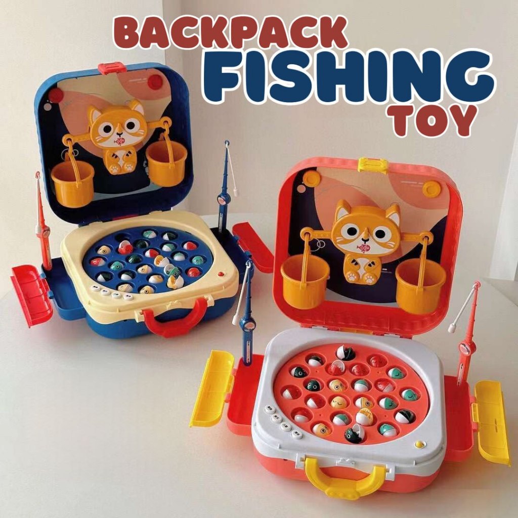 Backpack Fishing Catch Fish Counting Educational Toy Board Game for ...