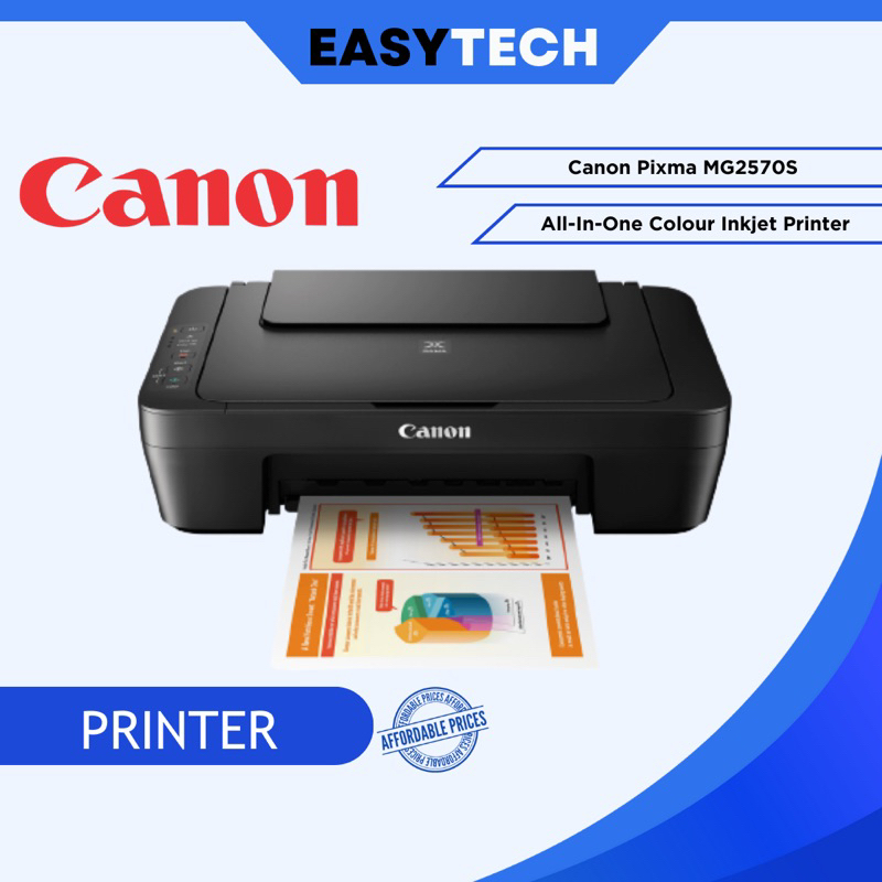 Easytech Pr3 1 Canon Pixma Mg2570s All In One Colour Inkjet Printer Black Shopee Philippines 