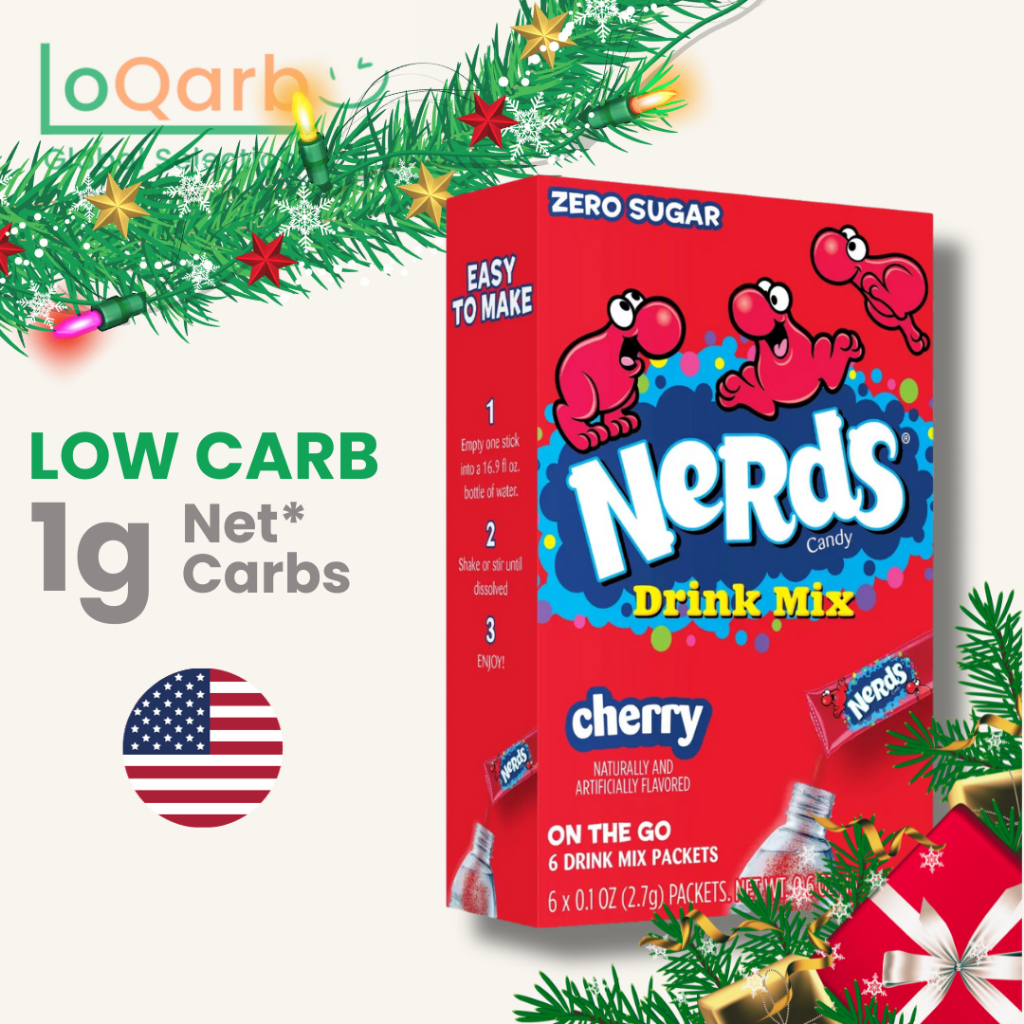 Nerds Drink Mix Cherry Zero Sugar Singles to Go Powdered Drink Mix (6