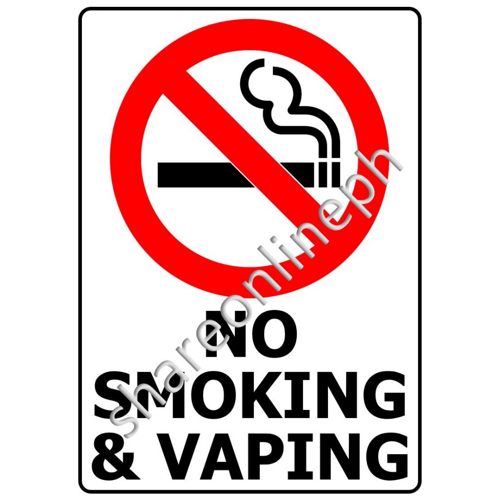 Laminated Signages No Smoking Sign Board Bawal Manigarilyo Wall ...