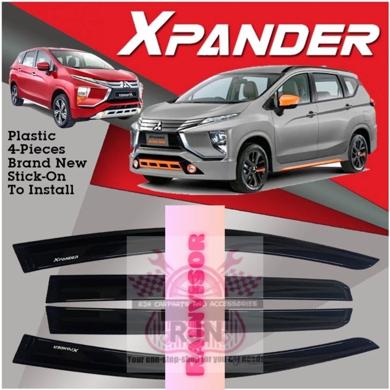 Window Sun Visor for Mitsubishi xpander Rainguard gutter Shopee