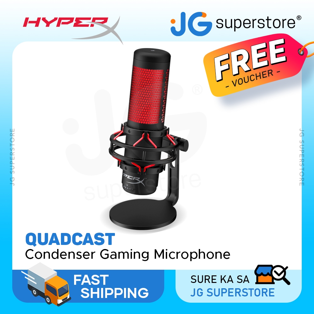 HyperX QuadCast S RGB USB Condenser Microphone for PC/PlayStation 4