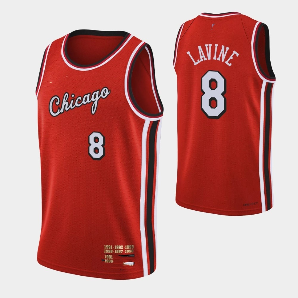 Men's Chicago Bulls #8 Red 2018-19 Icon Jersey lavine | Shopee Philippines