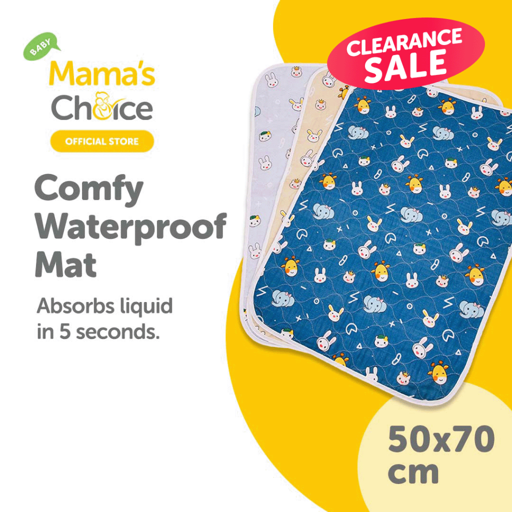 Mama's Choice Baby Comfy Waterproof Mat 5 Absorbent Layers Absorbs