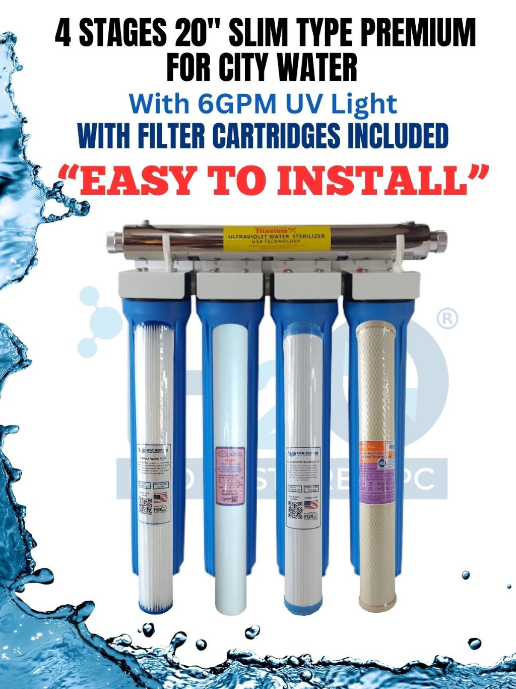 Water Filter 4 Stages 20