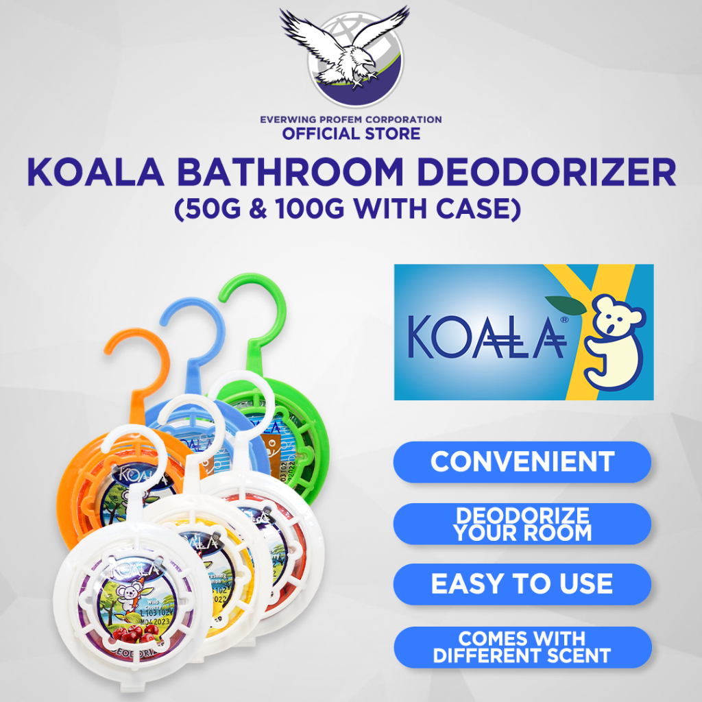 Koala Bathroom Deodorizer With Holder 50g or 100g (Deodorant Cake for