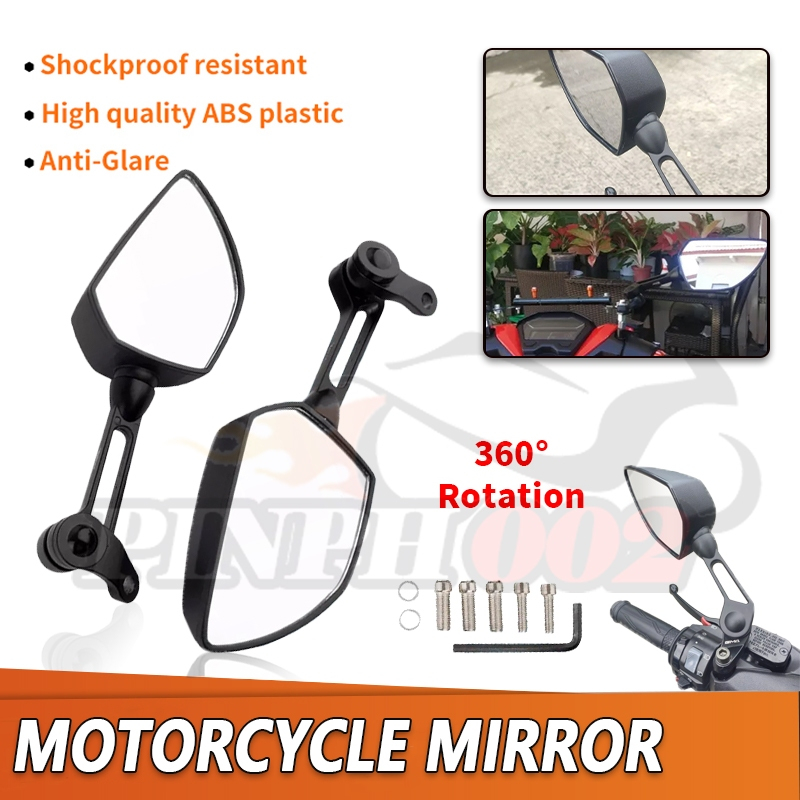 Ducati Side Mirror Motorcycle Rear Mirror Foldable Universal Shopee
