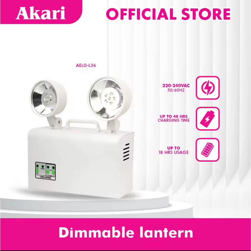 Heavy-Duty Emergency LED Light Wall Mounted Emergency Light Two Head Adjustable Led Emergency Light I.1074145947