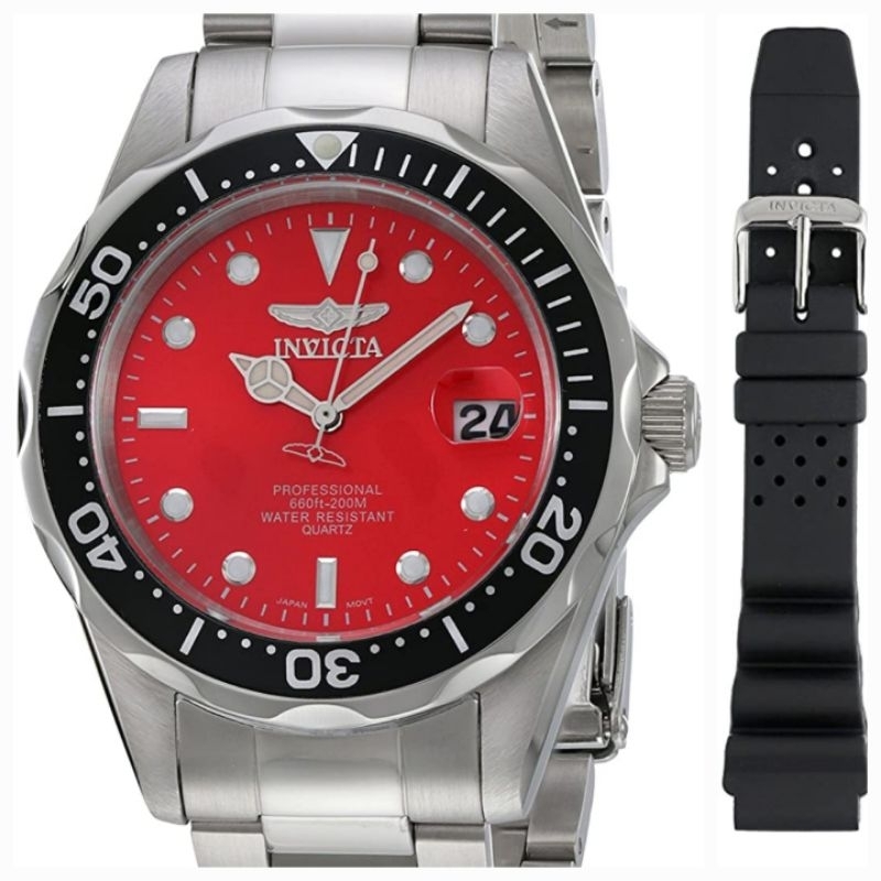 Invicta pro diver discount red