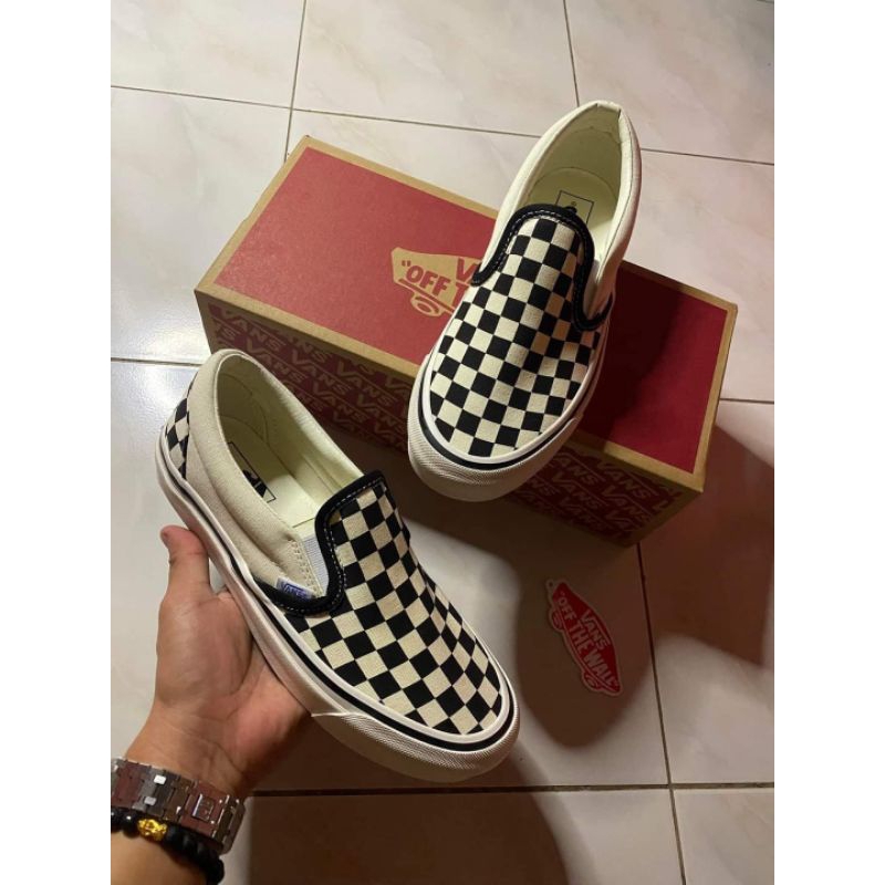 Vans Anaheim Checkered 98 Dx ( Free Socks ) | Shopee Philippines