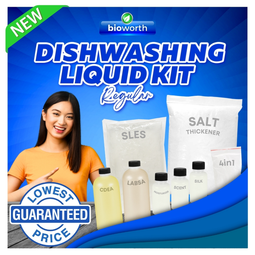 Bioworth Regular DIY Dishwashing Liquid Kit 17L Dishwashing Liquid
