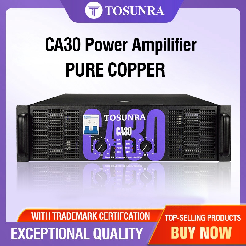 TOSUNRA CA30 PURE COPPER POWER AMPLIFIER 1350W*2 8Ω PROFRESSIONAL POWER