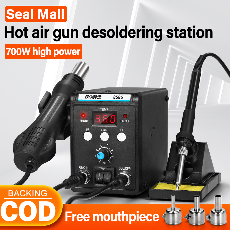 Soldering Station New 8586D Welding Station Dual Digital Display Hot