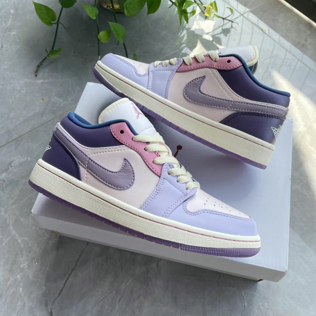 EASYRUN UA Shoes Air Jordan 1 Pastel Purple Lowcut Sport Shoes For