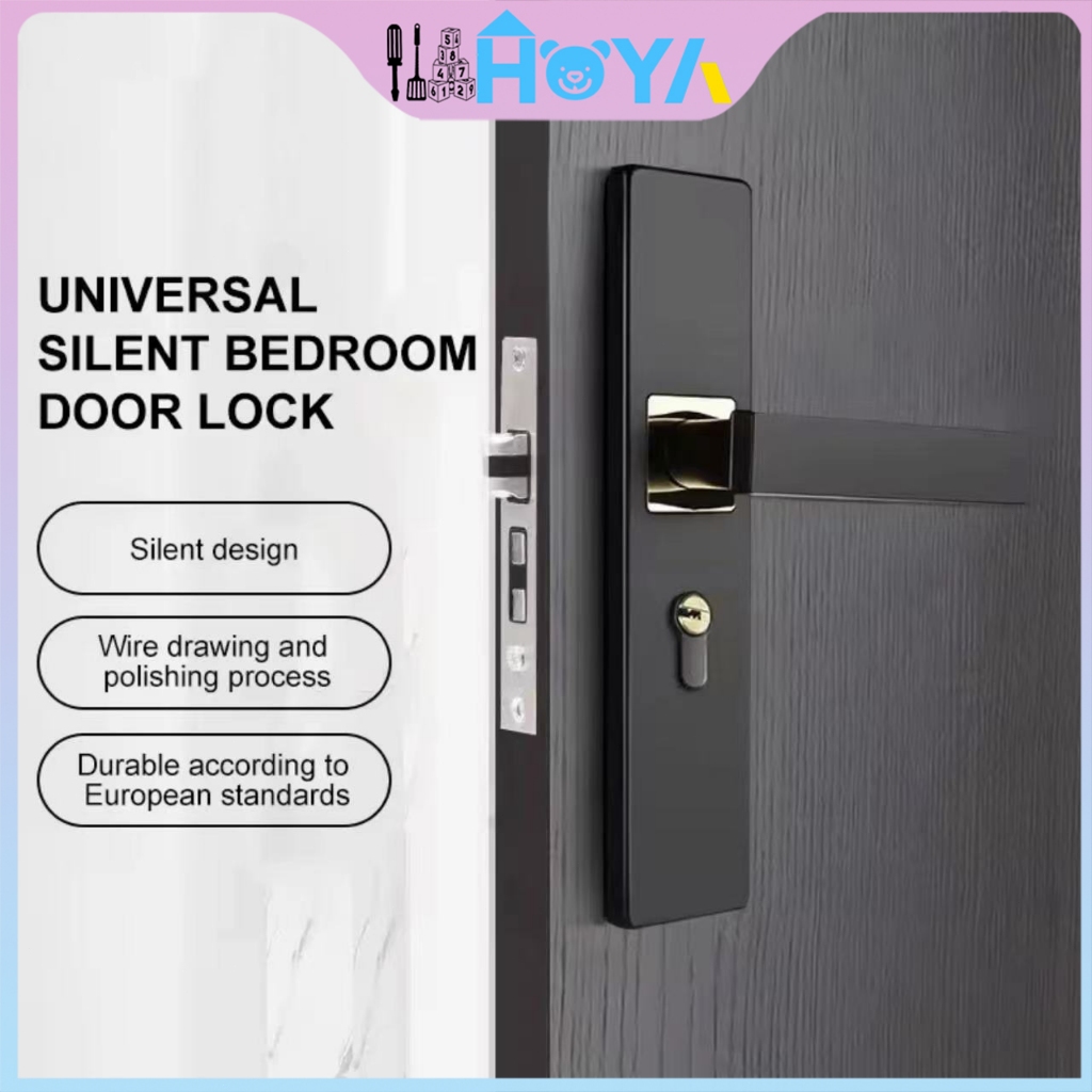 Upgrade Door Lock With Key Door Knob Main Door Double Lock Set Bedroom