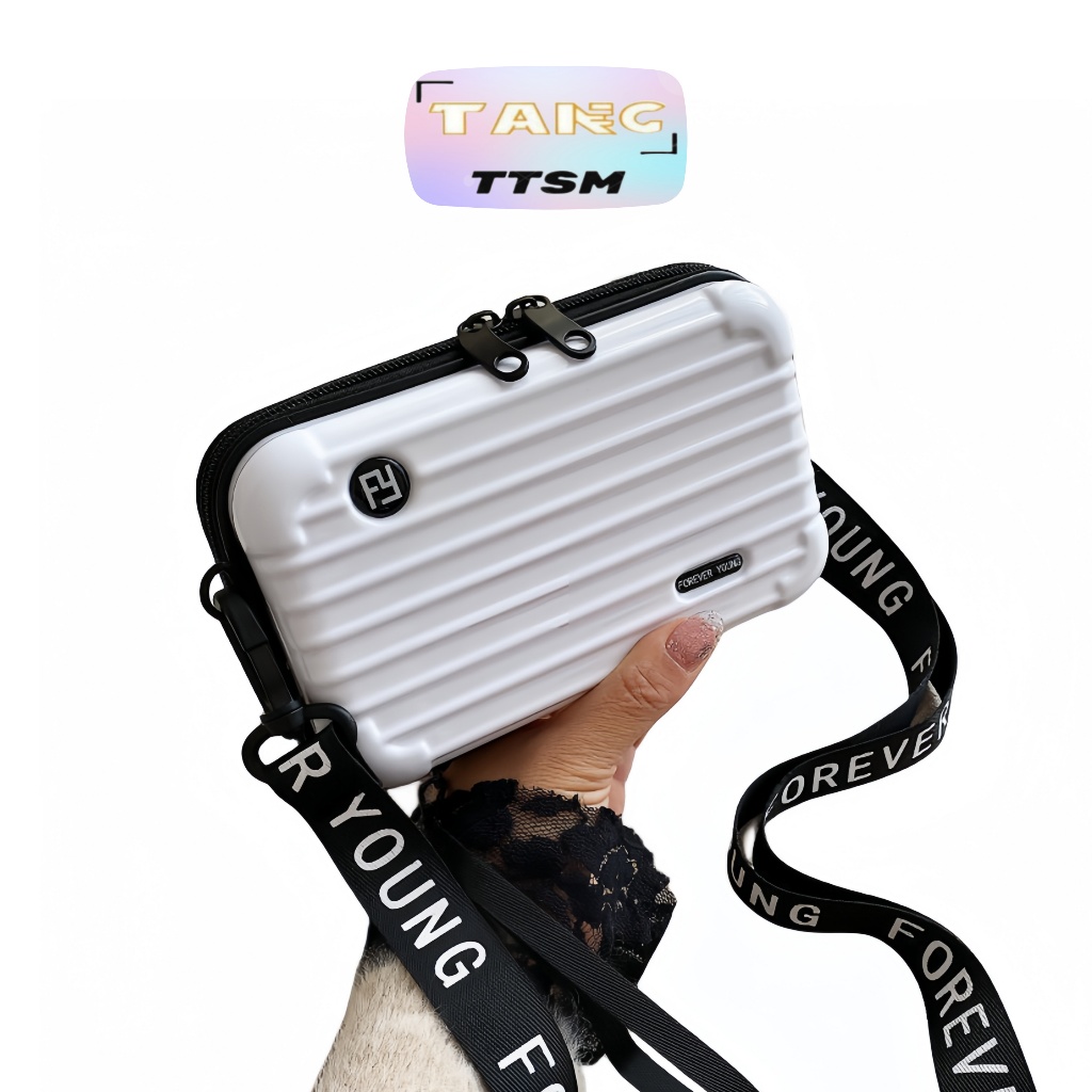 TTSM - Van - White Mini Travel Bag for Women and Men - Sling Bag ...