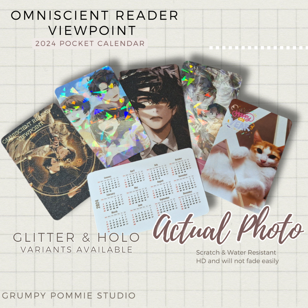 Omniscient Reader's Viewpoint Glossy Holo 2024 Pocket Calendar Anime