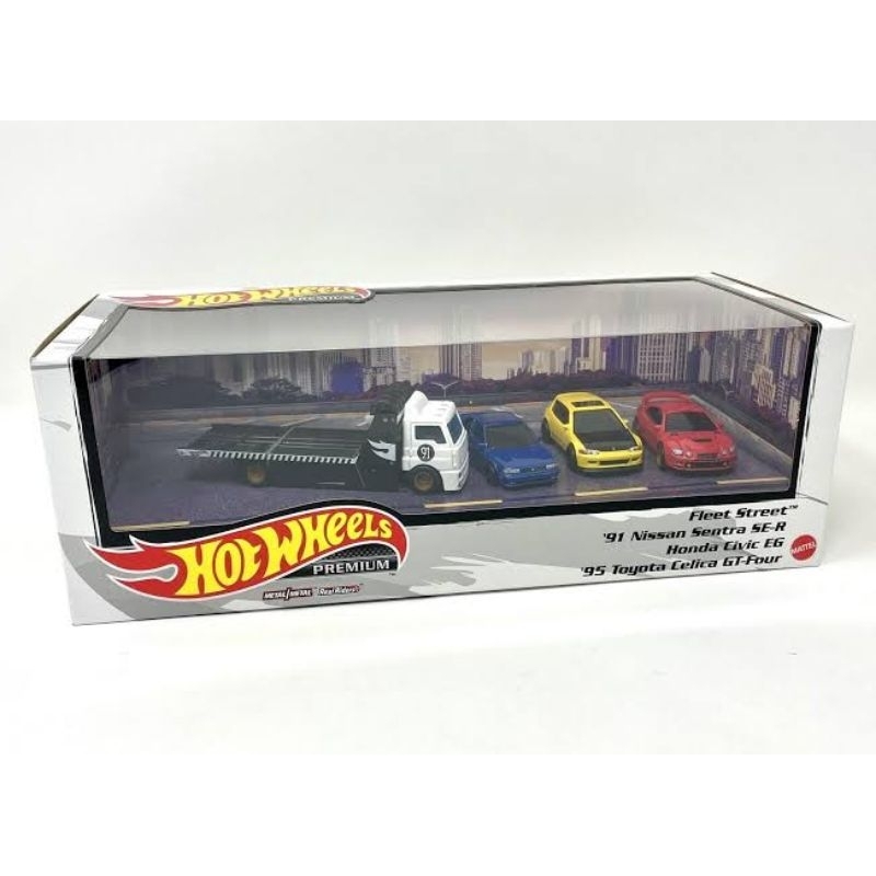 Hot Wheels Premium Collector Set Civic Sentra Celica Fleet Street
