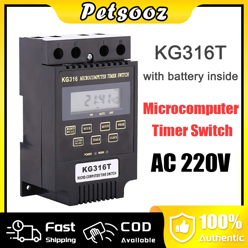 KG316T Timer Switch AC 220V Digital Timer Switch Shopee