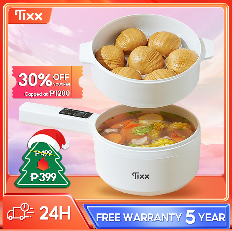 Tixx Electric Cooker Free Steamer NonStick Pot Smart Multifunctional Electric Pot Shopee