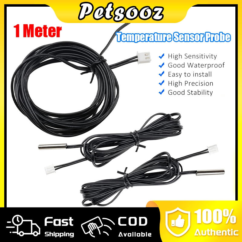 1 Meter NTC Thermistor accuracy temperature sensor probe Waterproof ...