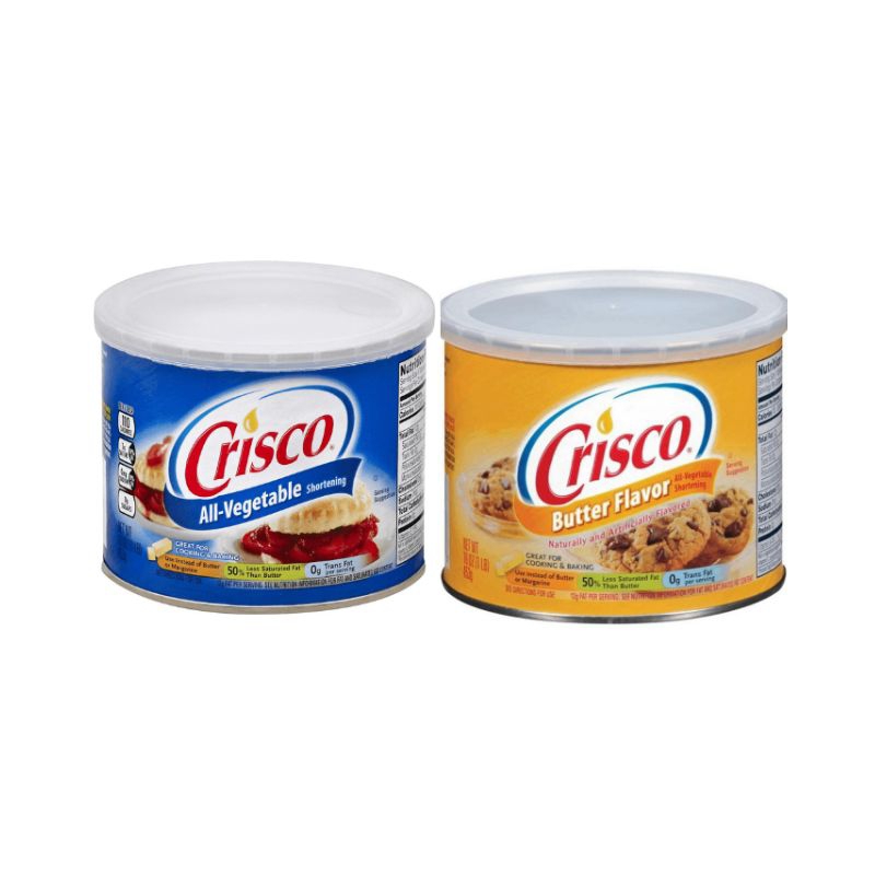 Crisco All Vegetable Shortening Original and Butter Flavor 453g