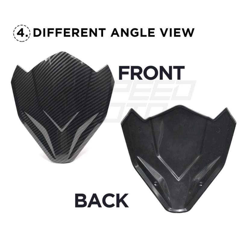 HONDA CLICK V2 GAME CHANGER VISOR CARBON DESIGN FOR HONDA CLICK 125i ...