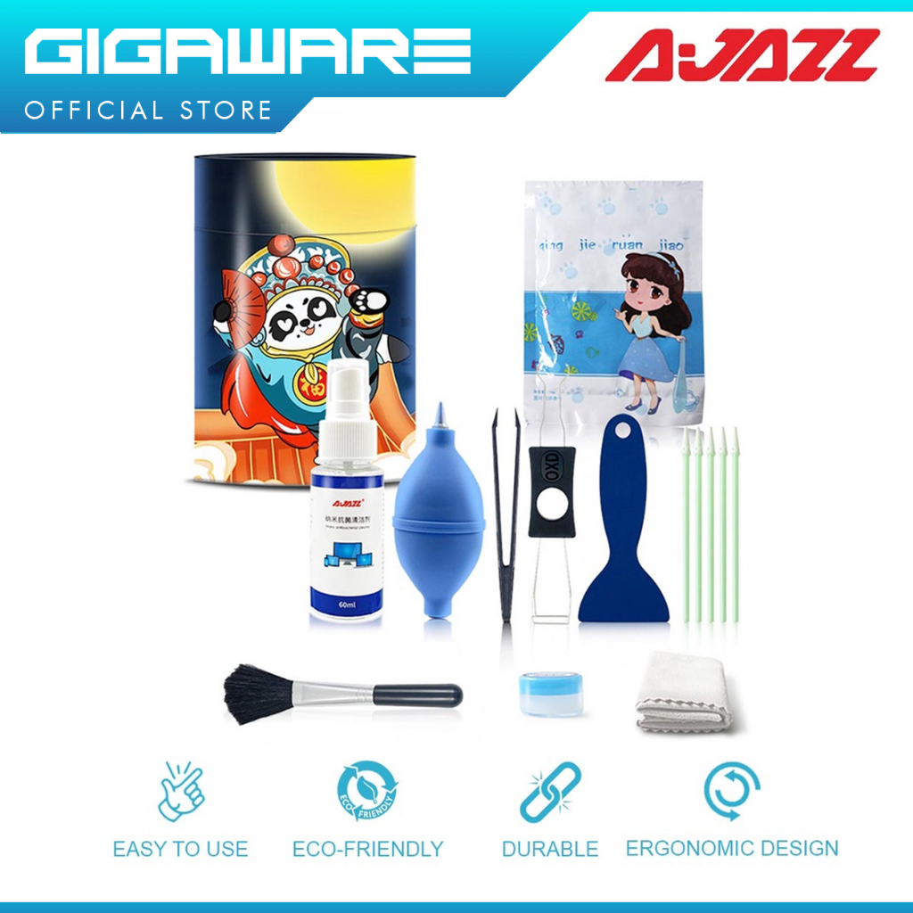 Ajazz Keyboard Cleaning Kit Set 10 in 1 Cleaner Tool for Gaming
