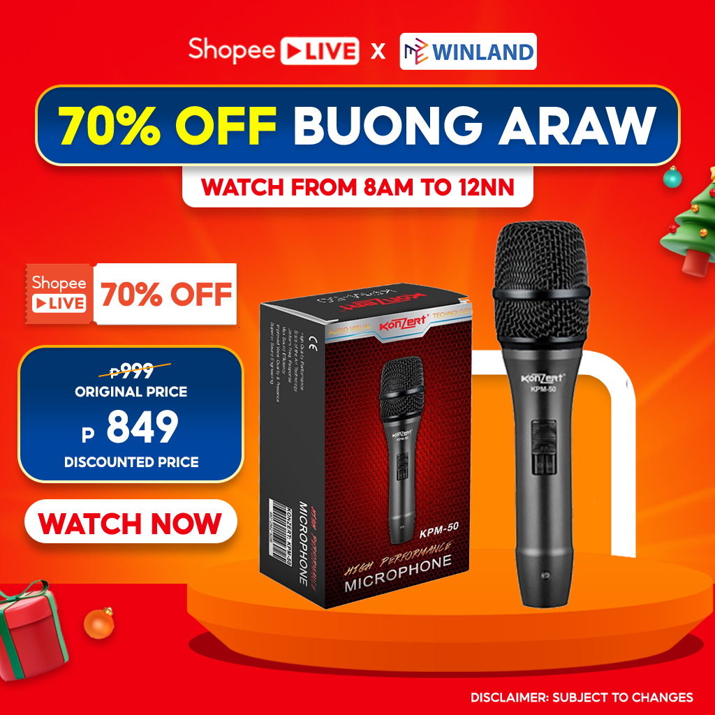 Konzert by Winland High Performance SuperCardioid Dynamic Mic Wired