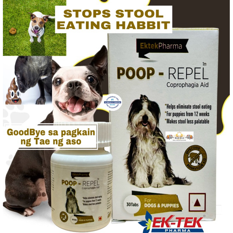 EkTek Pharma Poop Repel Stops Eating Stool Eating Habits For Dogs