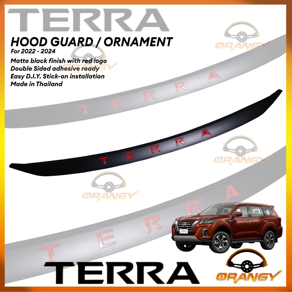 Nissan Terra 2022 to 2024 OEM Hood End / Hood Lip / Hood Guard Black