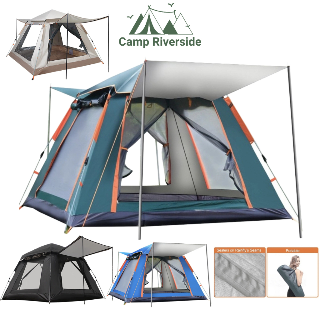 Outdoor Tent for 68 Persons Camping Tent Family Tent Automatic Double