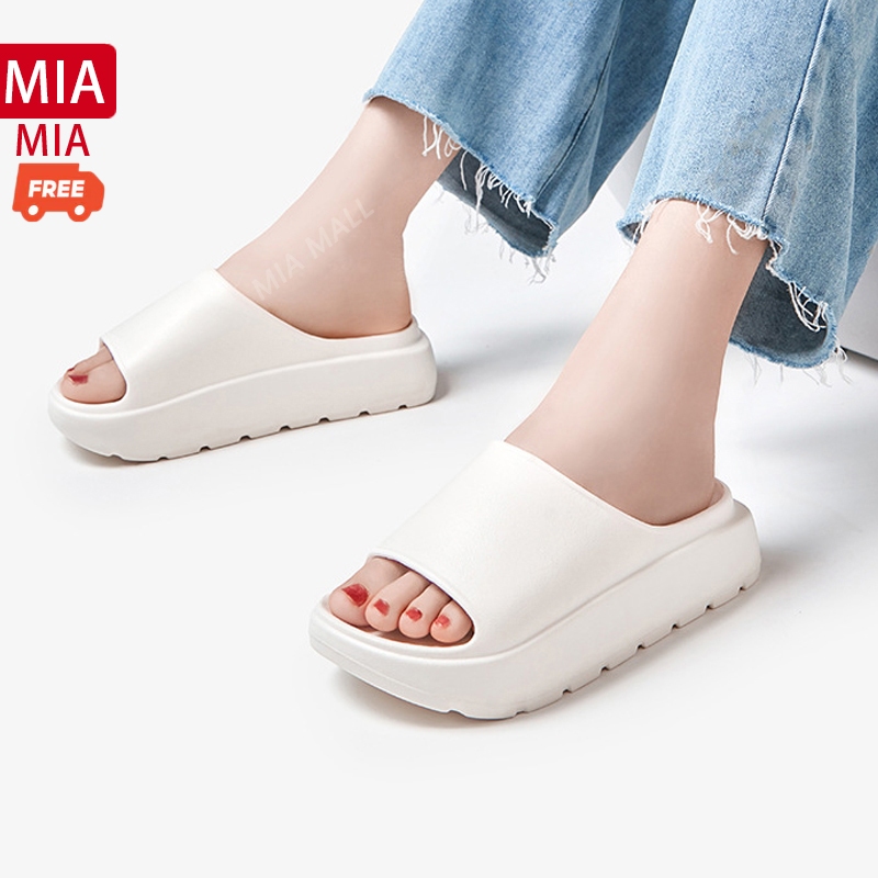 MIAMALL Summer Yeezy Slide Slippers for Women Beach Sandals Thick sole ...