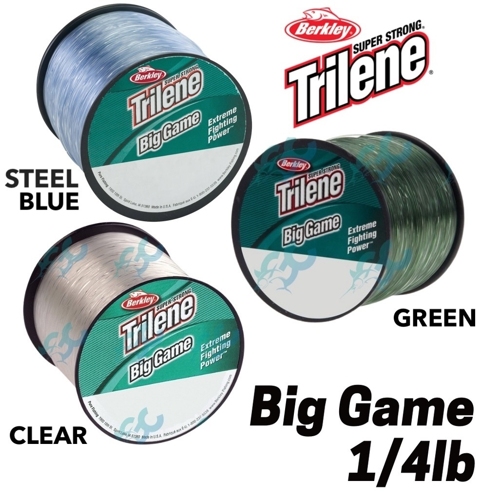 Berkley Trilene Big Game BGQS 1/4lb Spool Mono Line SEA BLUE / CLEAR