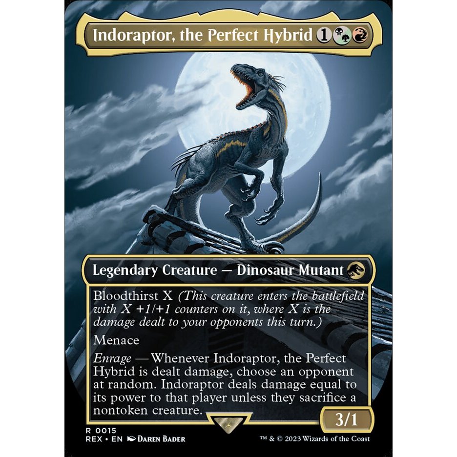 Indoraptor, The Perfect Hybrid (Borderless) - Universes Beyond ...