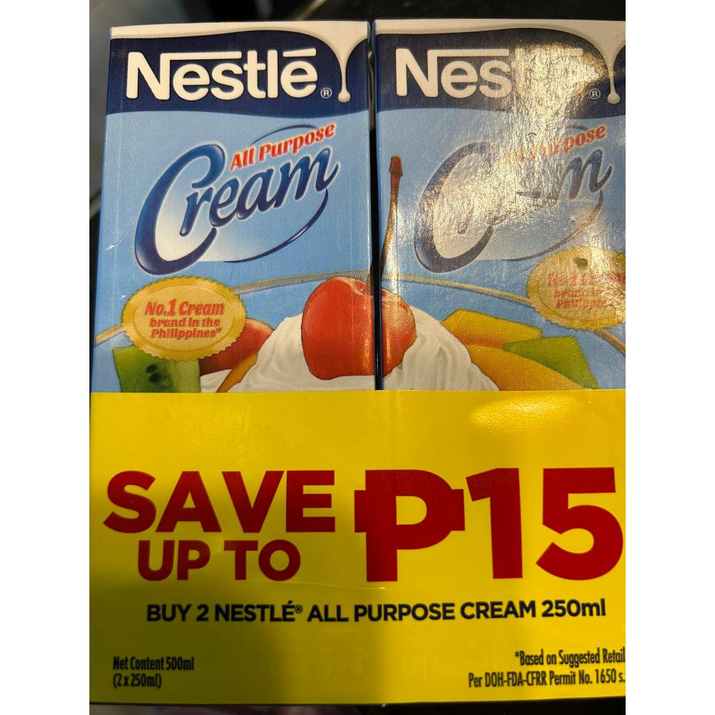 NESTLE ALL PURPOSE CREAM 2X 250ML Shopee Philippines