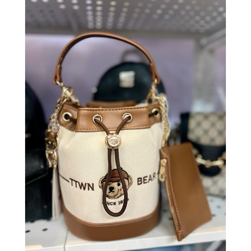 TTWN BEAR bucket bag with purse