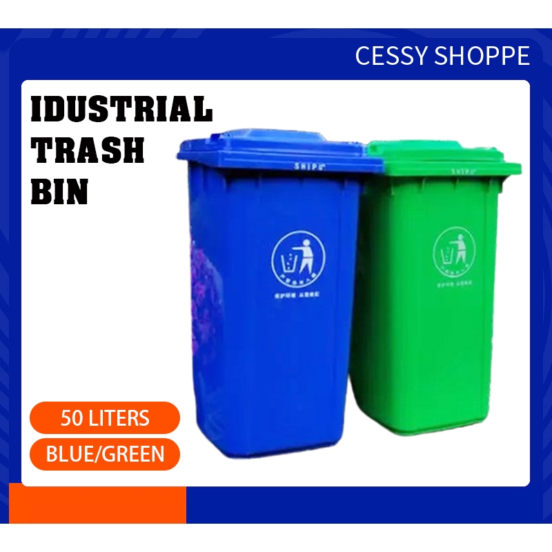 50L Plastic Trash Bin High Quality Large Garbage Bin Industrial Trash