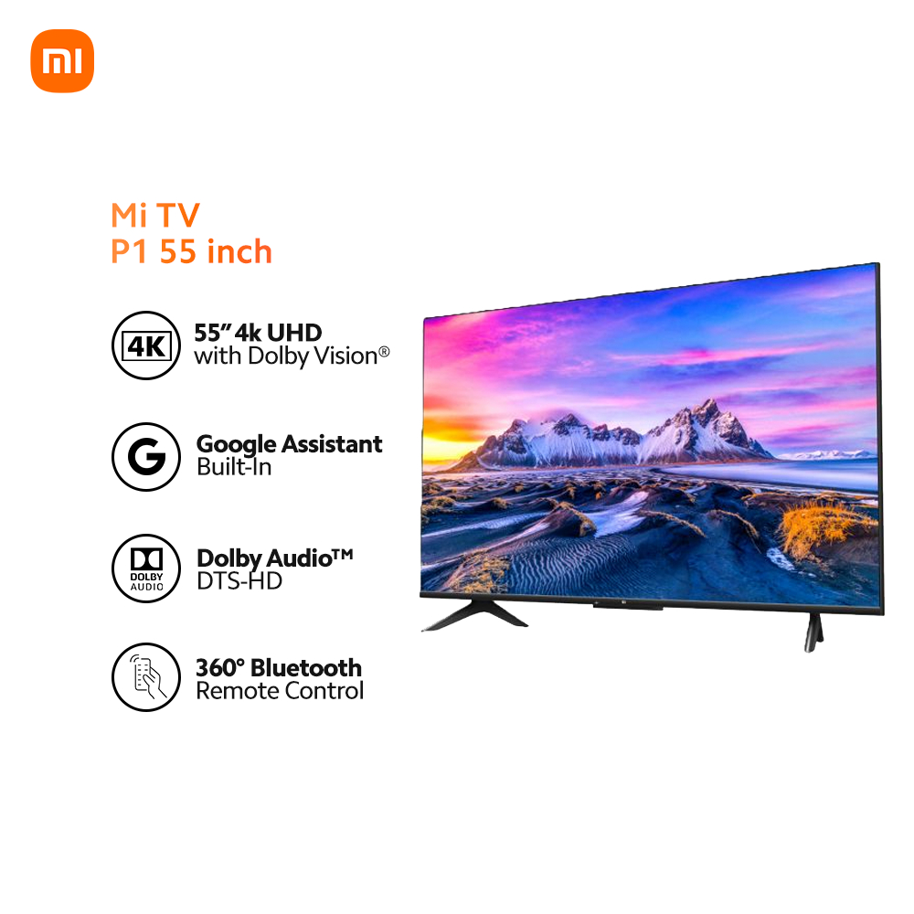 Xiaomi Mi TV P1 55 Inch 4K Ultra HD Android Smart TV | Shopee Philippines