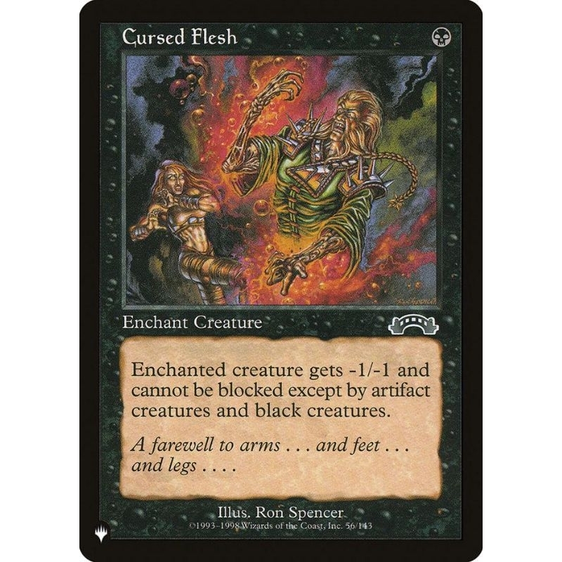 Cursed Flesh - The List - Common - MTG Cards (WotC) | Shopee Philippines