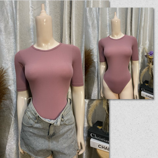 WOMEN BODY SUIT 3/4 SLEEVES - KNITTED