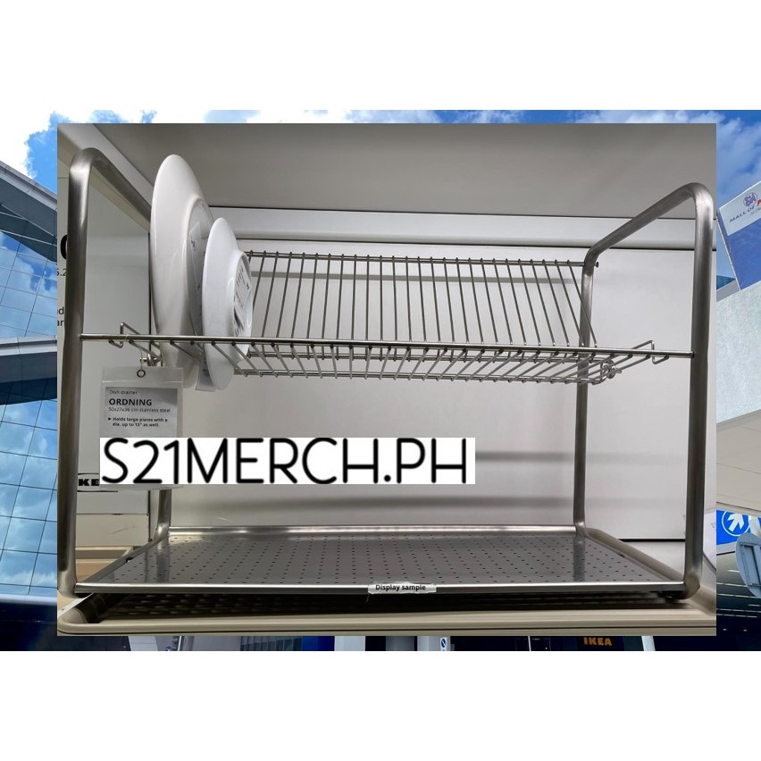 S21 IKEA Genuine ORDNING Dish drainer, stainless steel, 50x27x36 cm